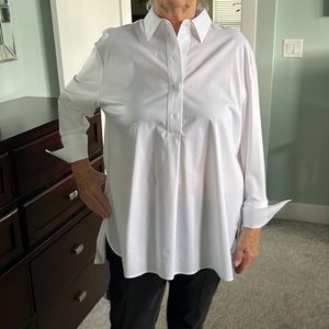 Chicos white poplin tunic size 3